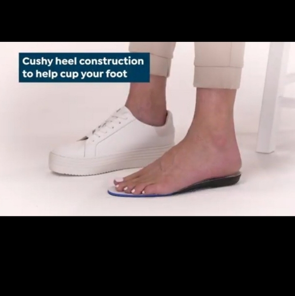 Women's White Sneakers Size 10 Joy Performance Comfort Leather Sneakers In Box - Picture 6 of 13